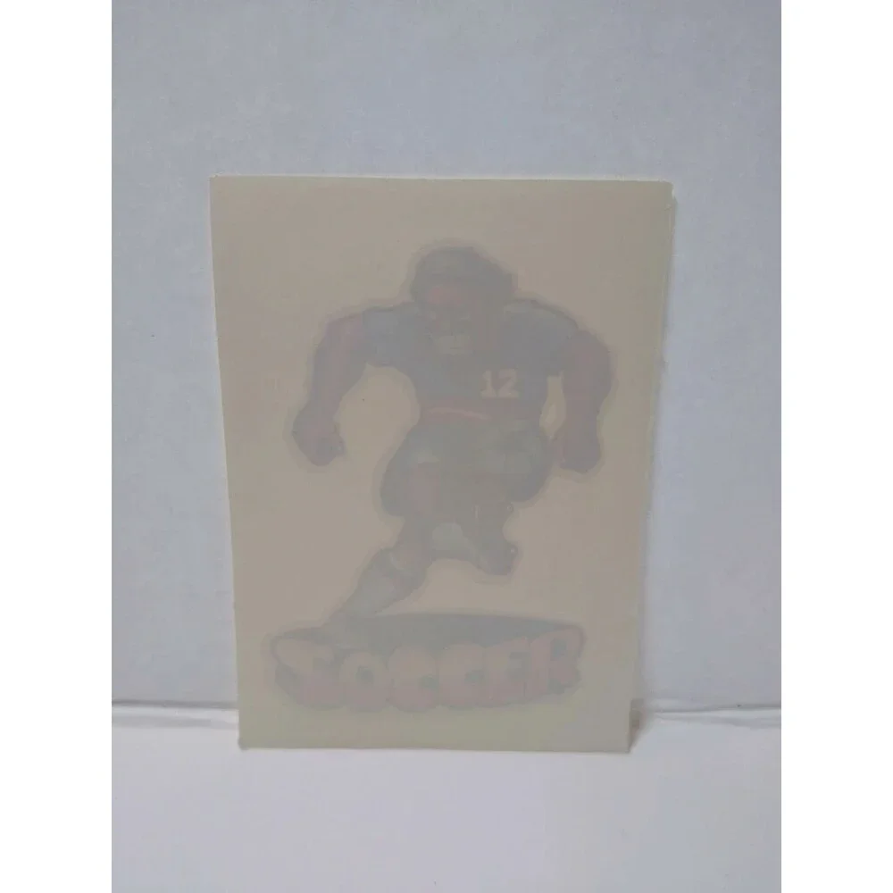 Soccer Screamin Gleamin Glitter Iron-On Decal Donruss Retro Vintage Original #1